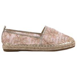 Lucky Shoes Lacy Espadrilles In Flowers pink