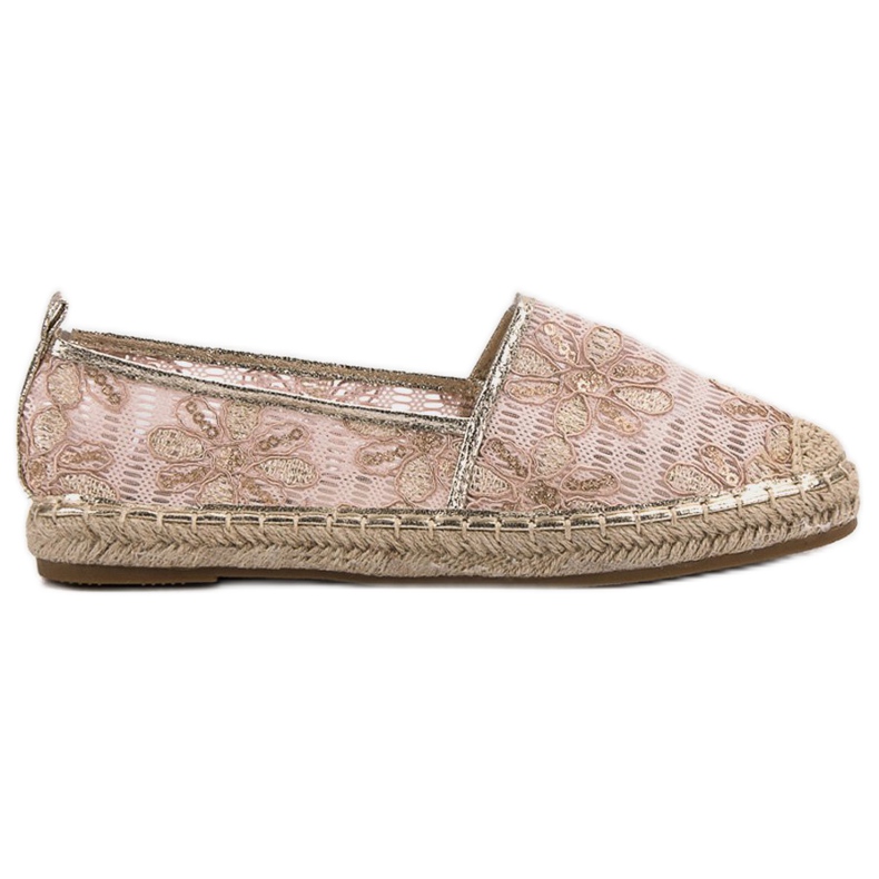 Lucky Shoes Lacy Espadrilles In Flowers pink