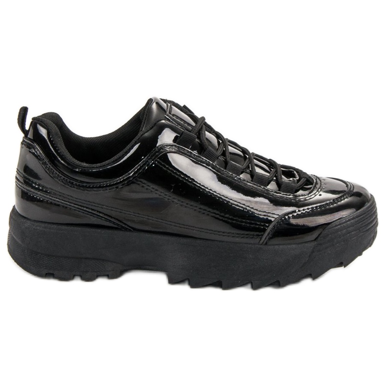 Black Patent Sneakers