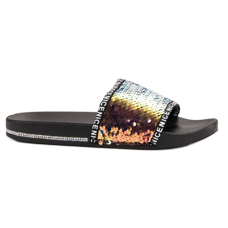 Seastar Sequin Slippers multicolored yellow