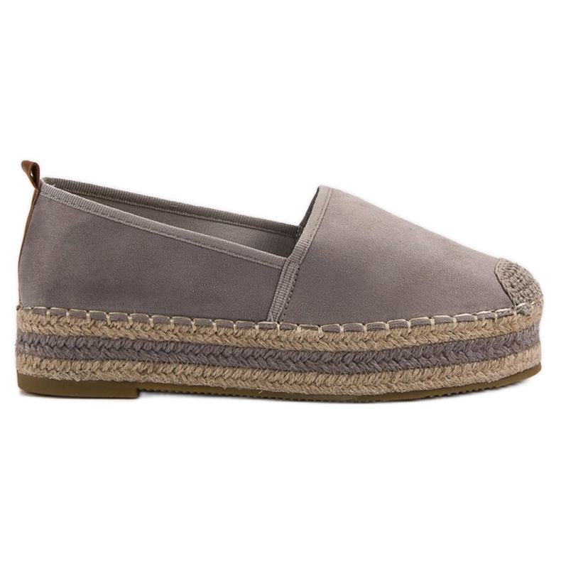 Coura Suede Espadrilles On The Platform grey