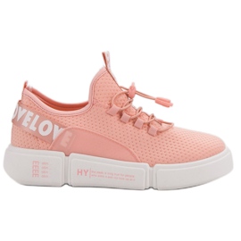 Sport Shoes With Cuff Love pink