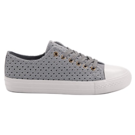 Gray Textile Sneakers grey Gray Textile Sneakers grey