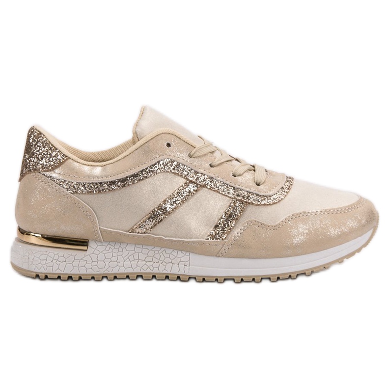 Sport Shoes With Glitter yellow