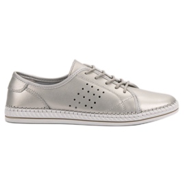 Kylie Lace-up leather brogues grey Kylie Lace-up leather brogues grey