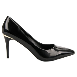 Small Swan Black Lacquered Pins Small Swan Black Lacquered Pins