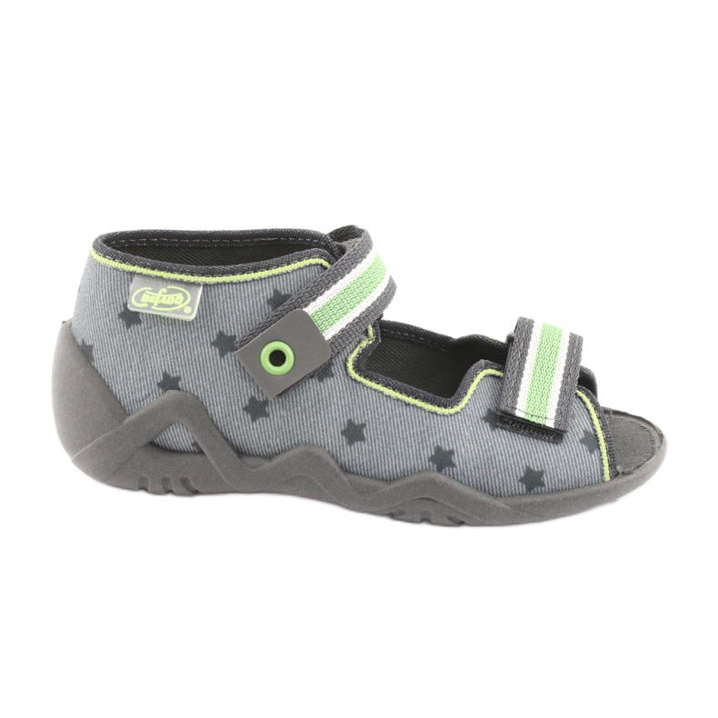 Befado yellow children's shoes 250P086 grey green