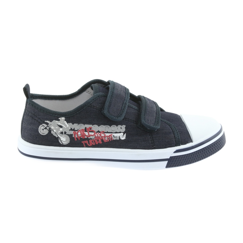 Velcro sneakers Motocross Atletico 1809 navy blue