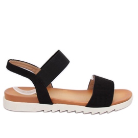 Black women's sandals 9001 Black