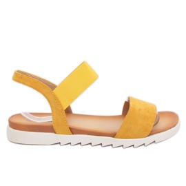 Yellow women's sandals 9001 Yellow