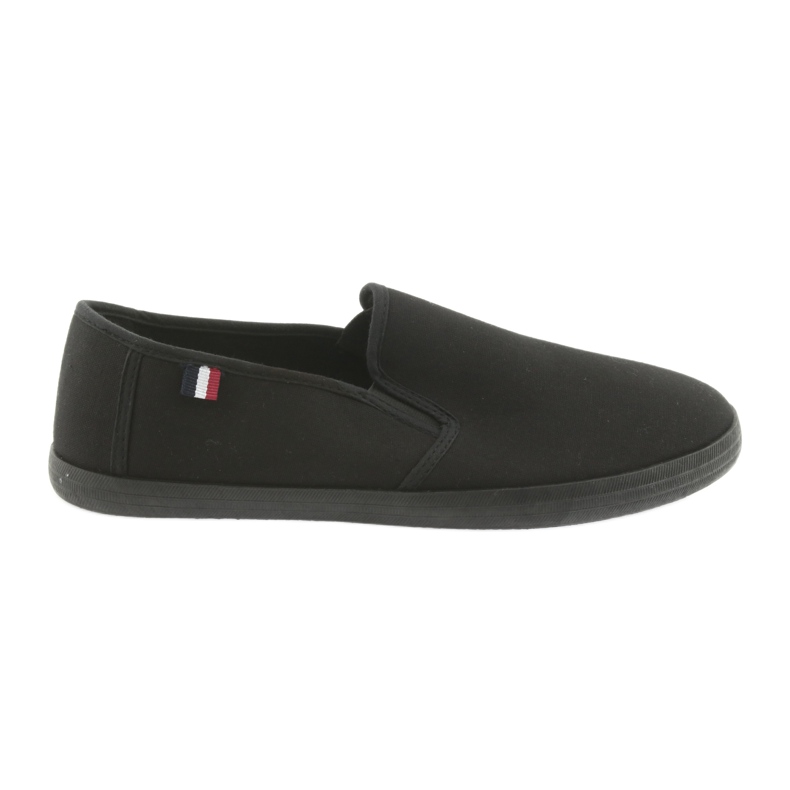 ATLETICO black slip-on sneakers