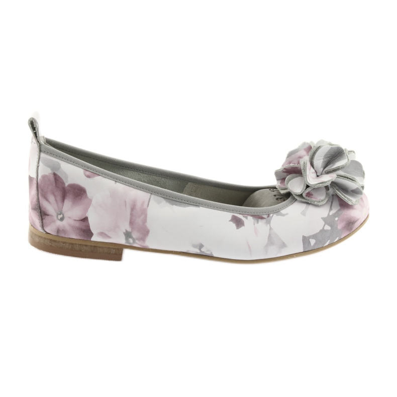 Gianmarko women's ballerinas with flowers 92/82 white