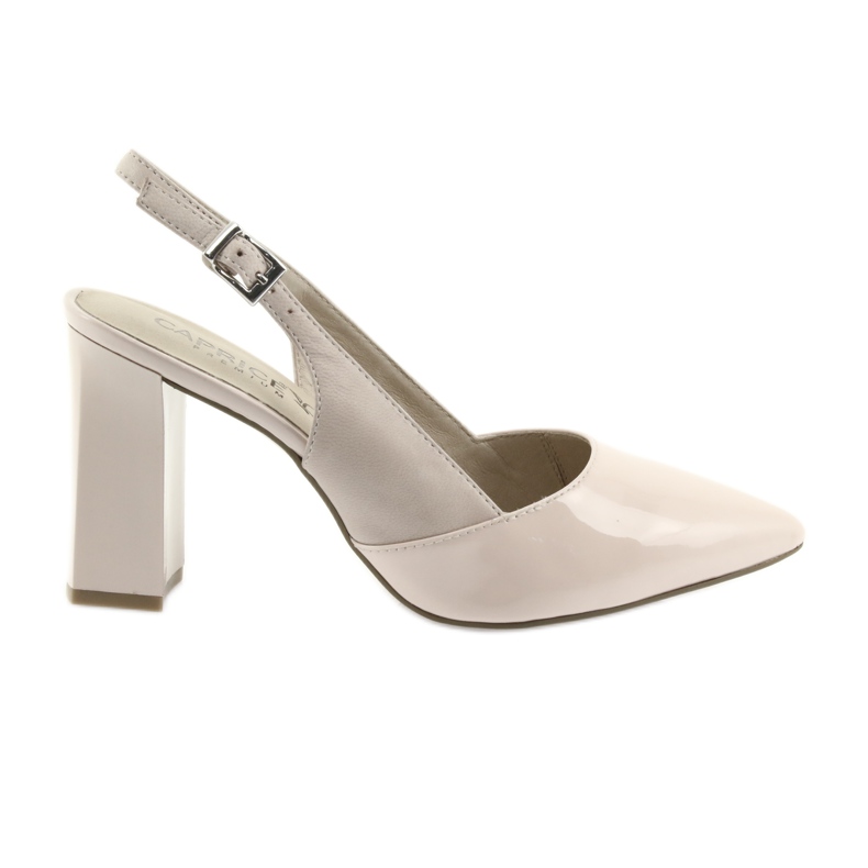 Women's sandals on the post of Caprice 29604 pink