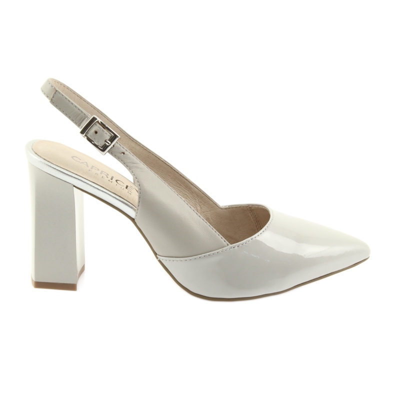 Gray women's sandals on the post Caprice 29604 grey Gray women's sandals on the post Caprice 29604 grey