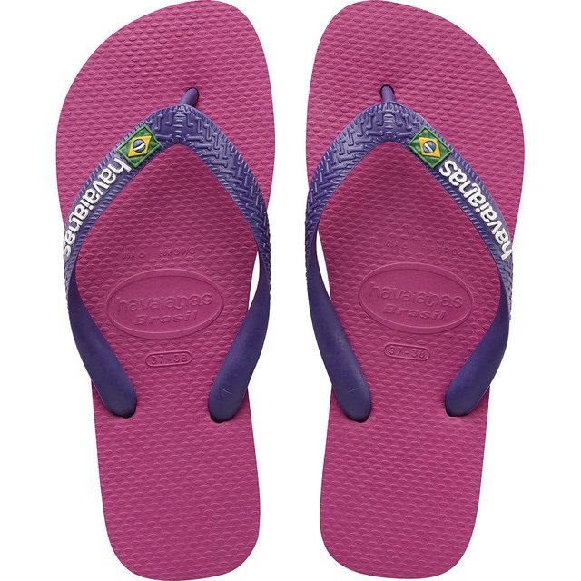 Havaianas Brasil Logo Raspberry Rose multicolored