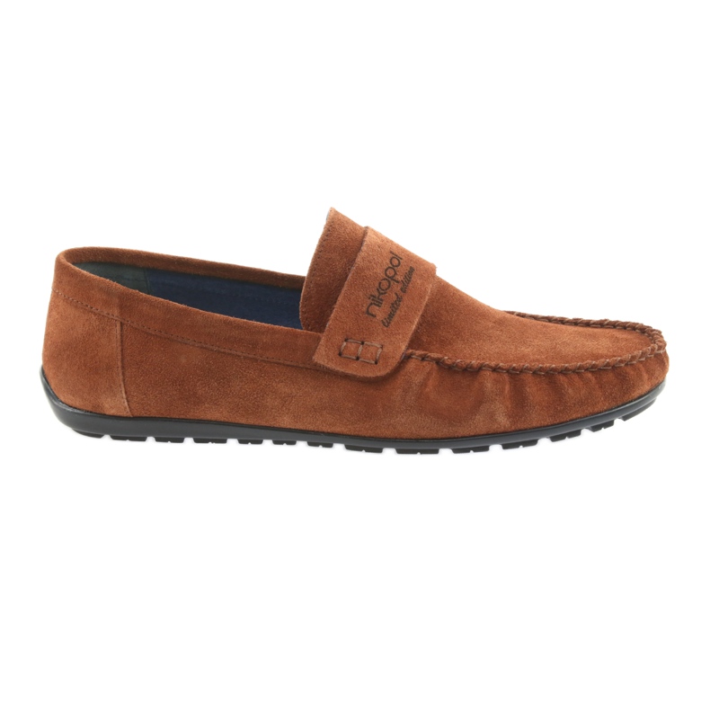 Moccasins camel suede Nikopol 1688 beige