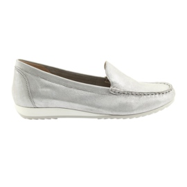 Caprice 24211 silver loafers grey