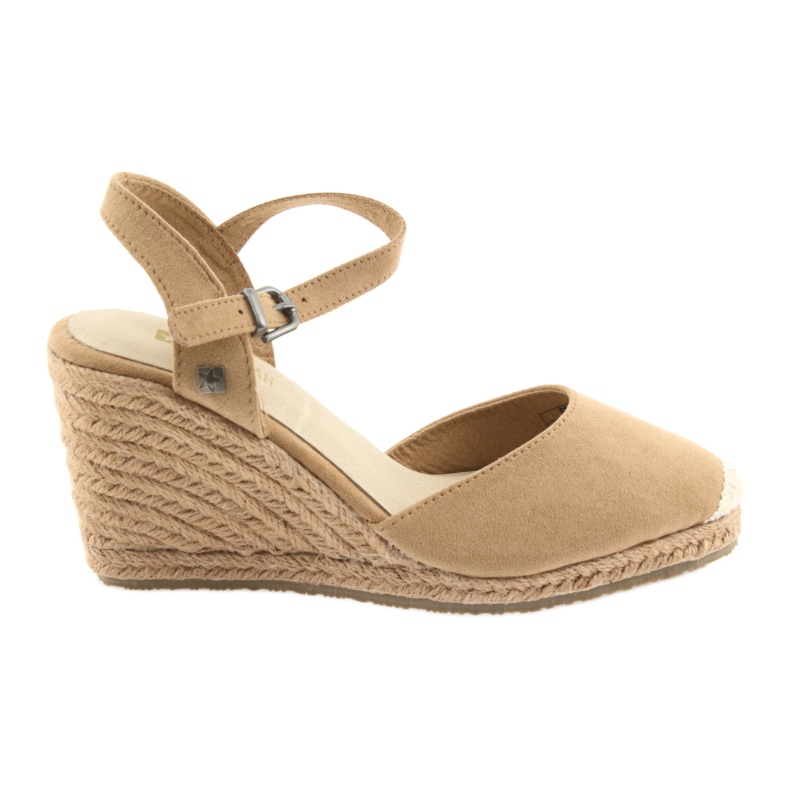 Big Star sandals espadrilles 274A169 C.beż brown