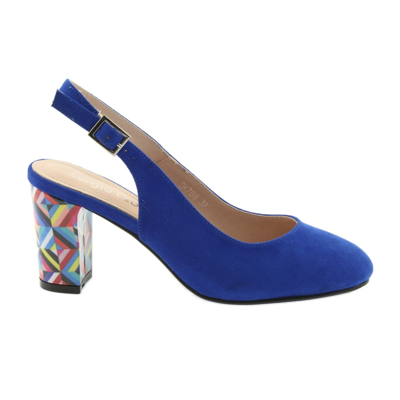 Sandals on the post Sergio Leone 788 indigo mic blue