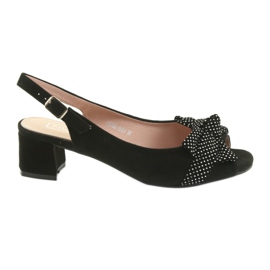 Bow Sandals Filippo 788 black / dots white