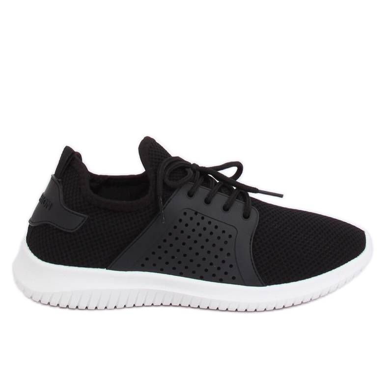 Black sports shoes 7758-Y Black