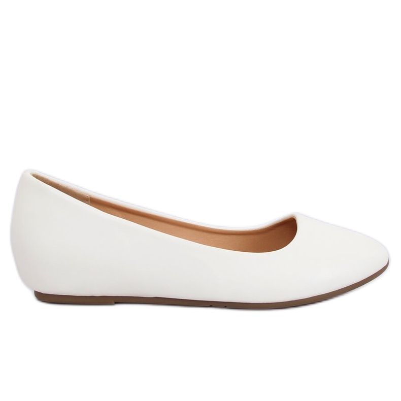 Wedge ballerinas white 7849-P White