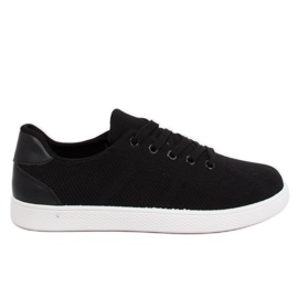 Black women's black sneakers 7062-Y Black