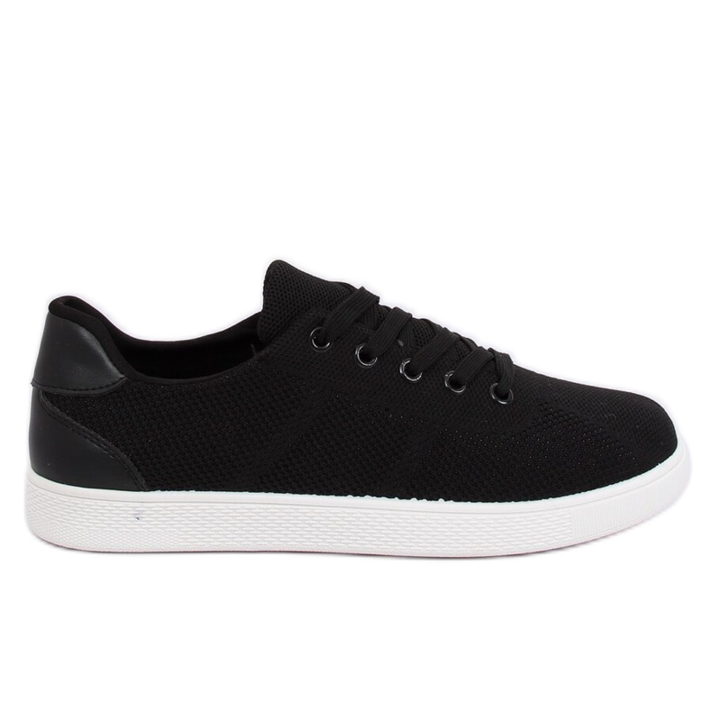 Black women's black sneakers 7062-Y Black