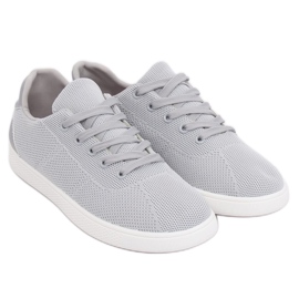 Gray women's sneakers 7062-Y Gray grey