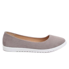 Gray women's ballerinas 7845-P Gray grey