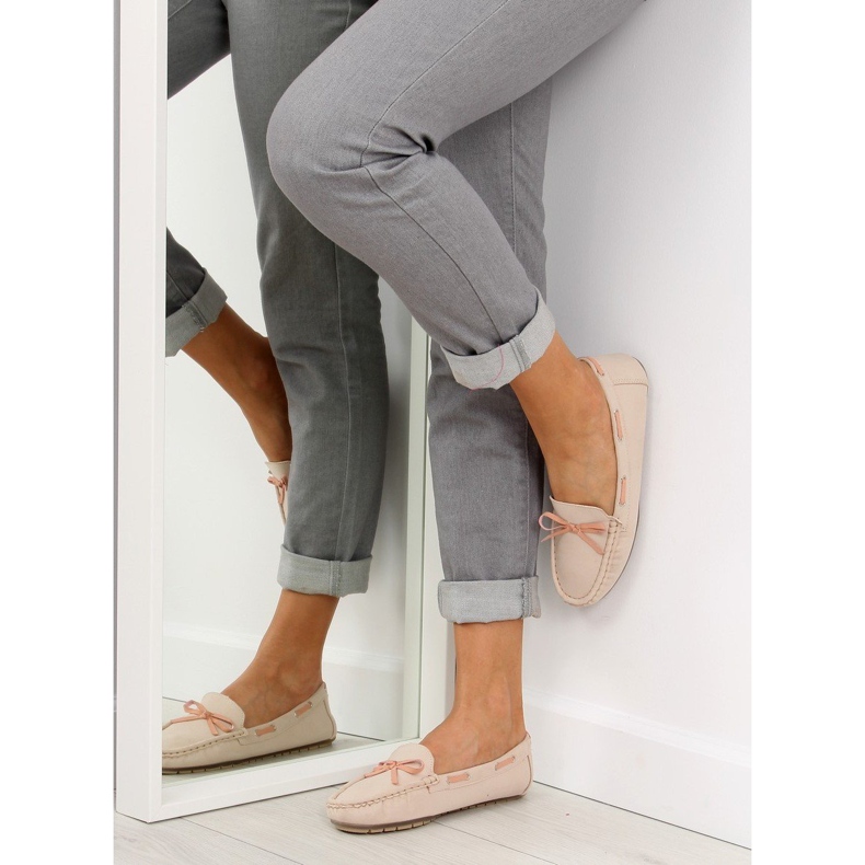Classic women's loafers beige 3145 Beige II-GAT