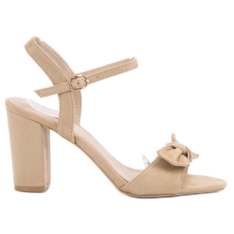 Jumex Suede Sandals With A Bow brown