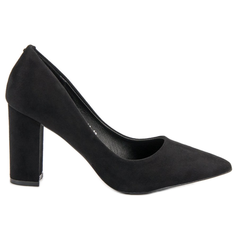 Kayla Suede Pumps On A Pillar black