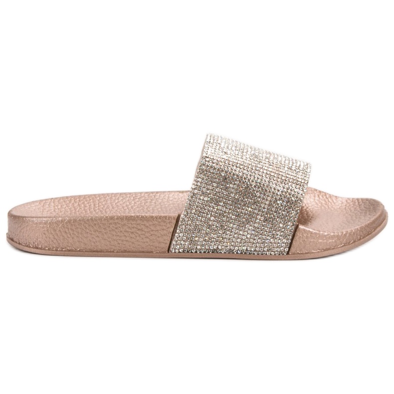 Queen Vivi Slippers With Crystals yellow