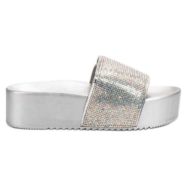 Marquiz Fashionable Slippers On The Platform grey