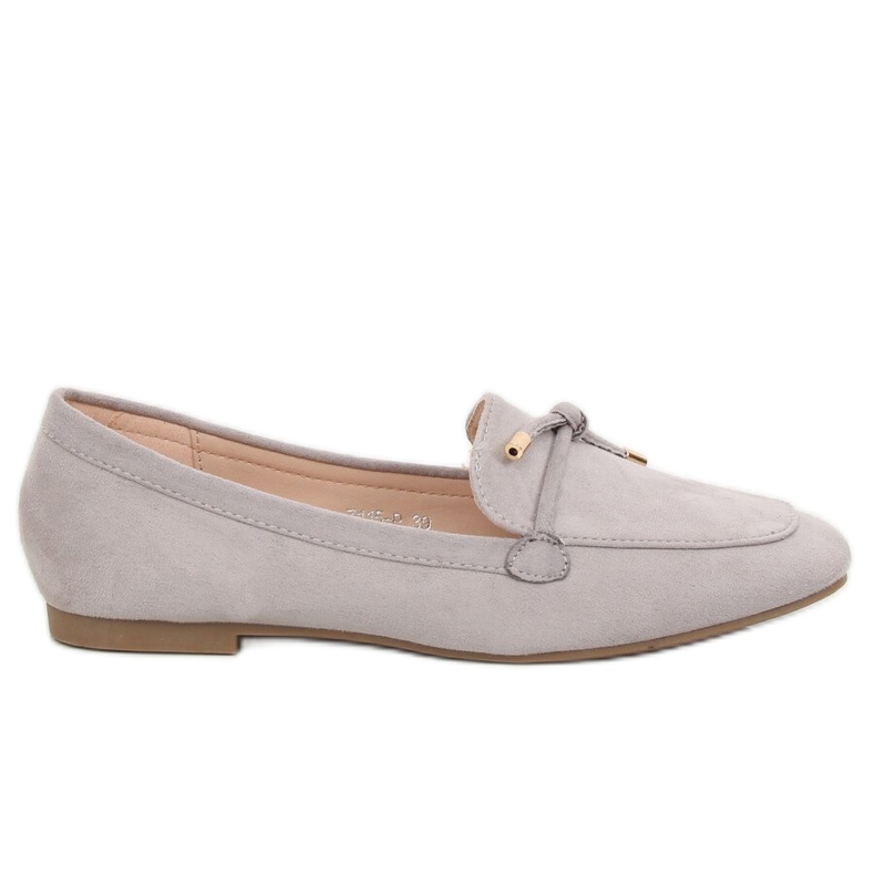 Gray Women's gray loafers 7115-P Gray grey