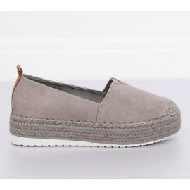Espadrilles on the high gray gray BL247 Gray II-GAT grey