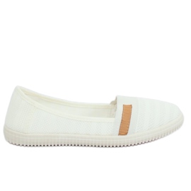 White women's ballerinas XJ-2959 White
