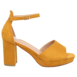 Yellow high-heeled sandals 6952-GL Yellow Yellow high-heeled sandals 6952-GL Yellow