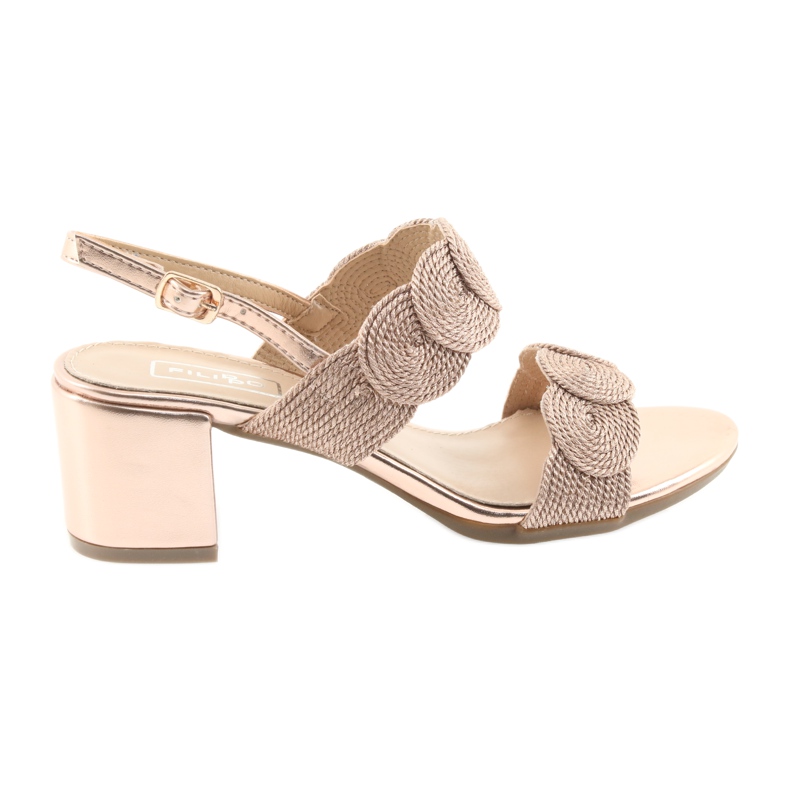 Sandals with golden cord soutache Filippo 793