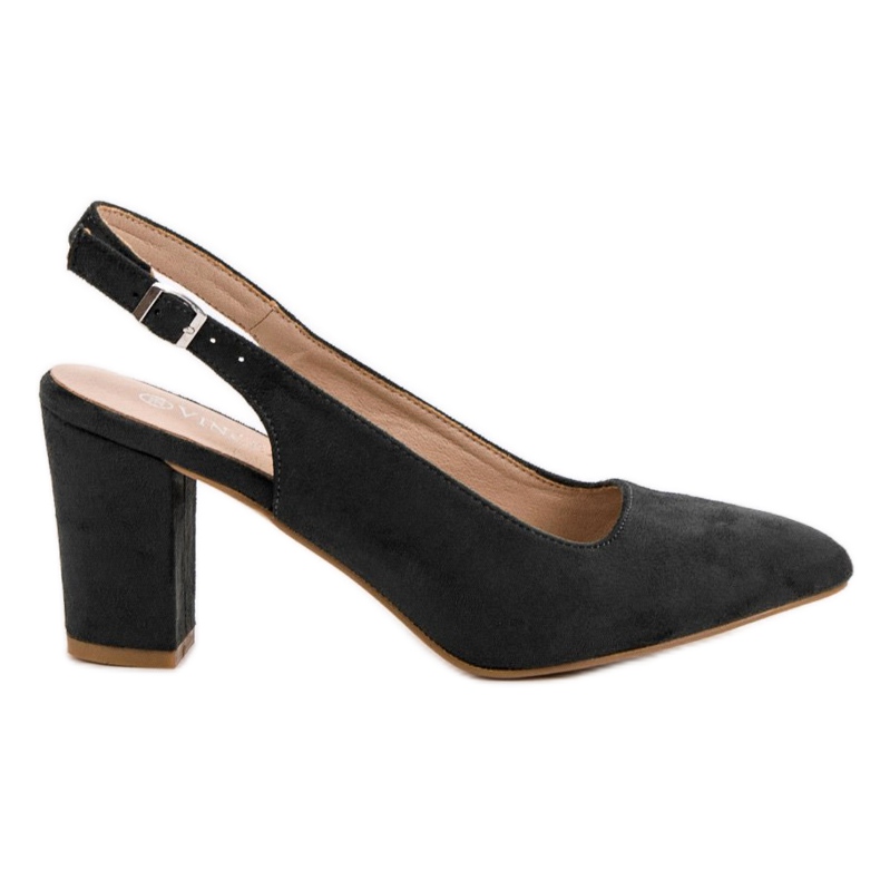 VINCEZA suede pumps black
