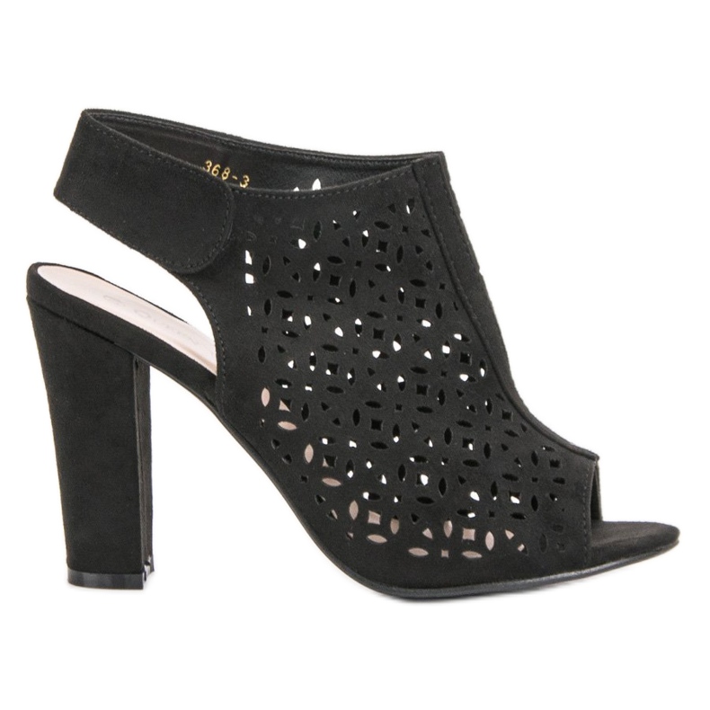 Queen Vivi Openwork Sandals With Uppers black