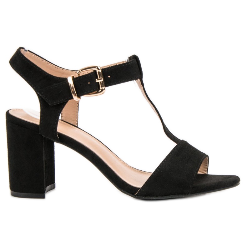 Anesia Paris Black Sandals On A Bar
