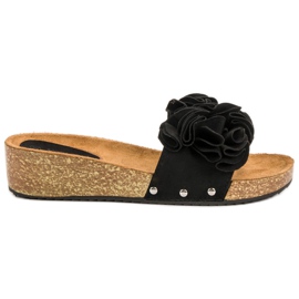 Seastar Casual Black Slippers