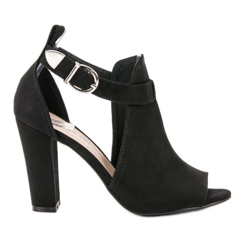 Queen Vivi Suede Shoes On A Bar black