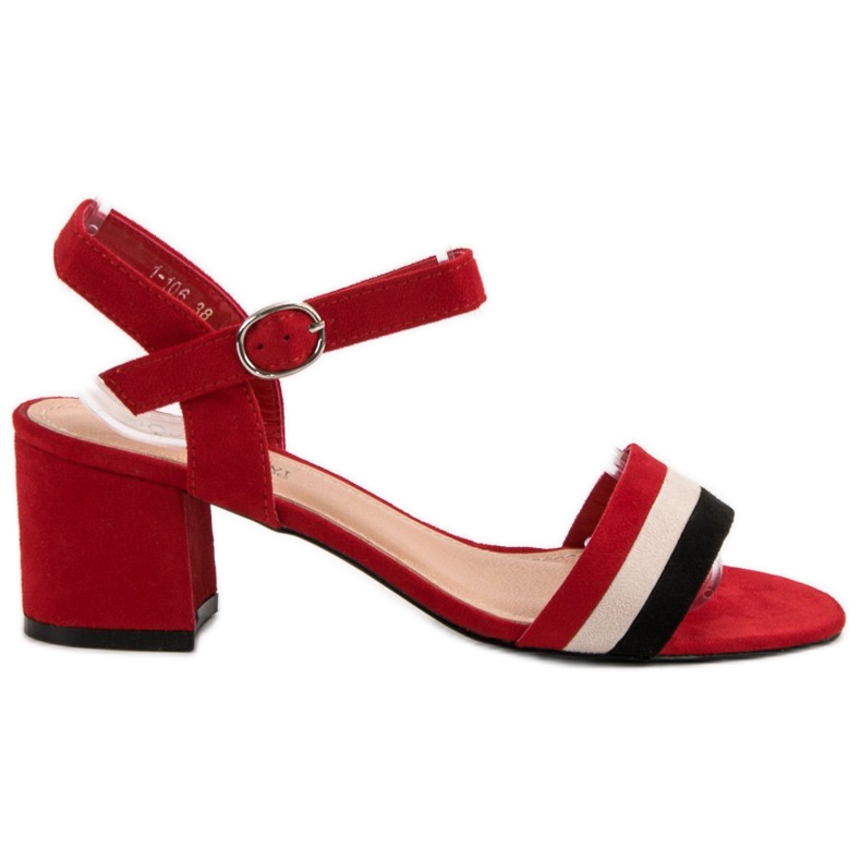 Queen Vivi Fashionable high-heeled sandals red