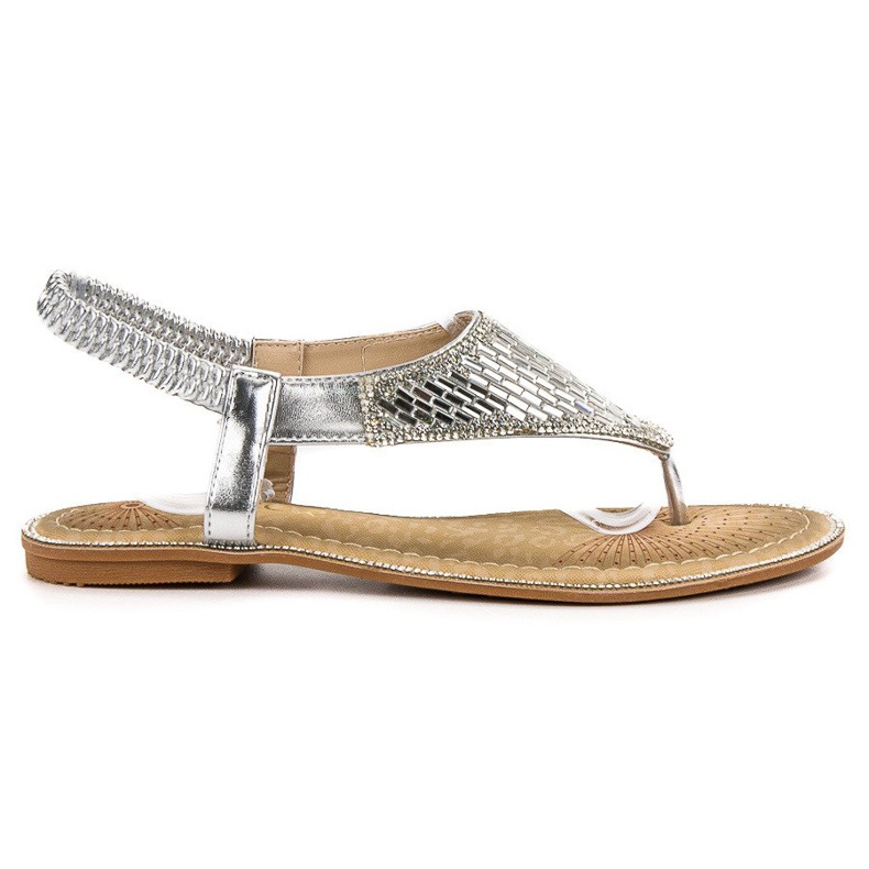 Encor Silver Japanese Sandals grey