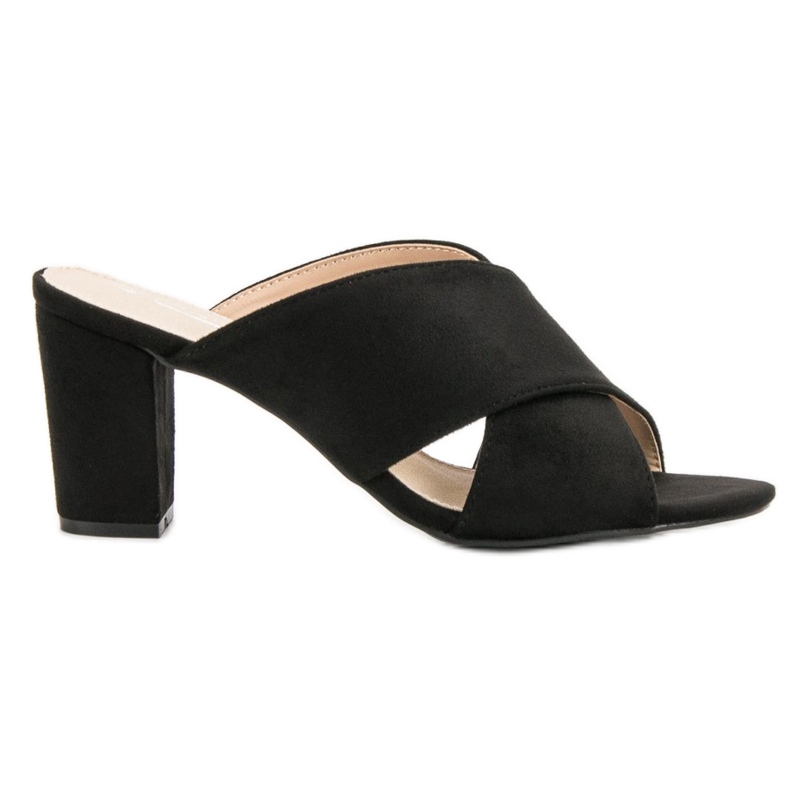 Filippo Black Suede Slippers