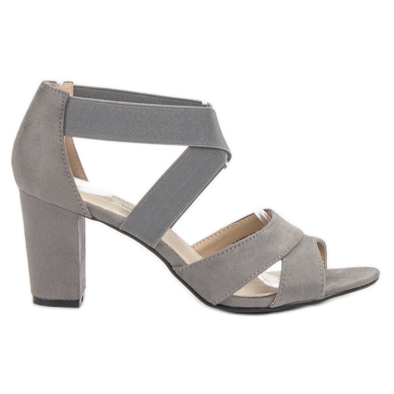 Filippo Gray Slip-on Sandals grey