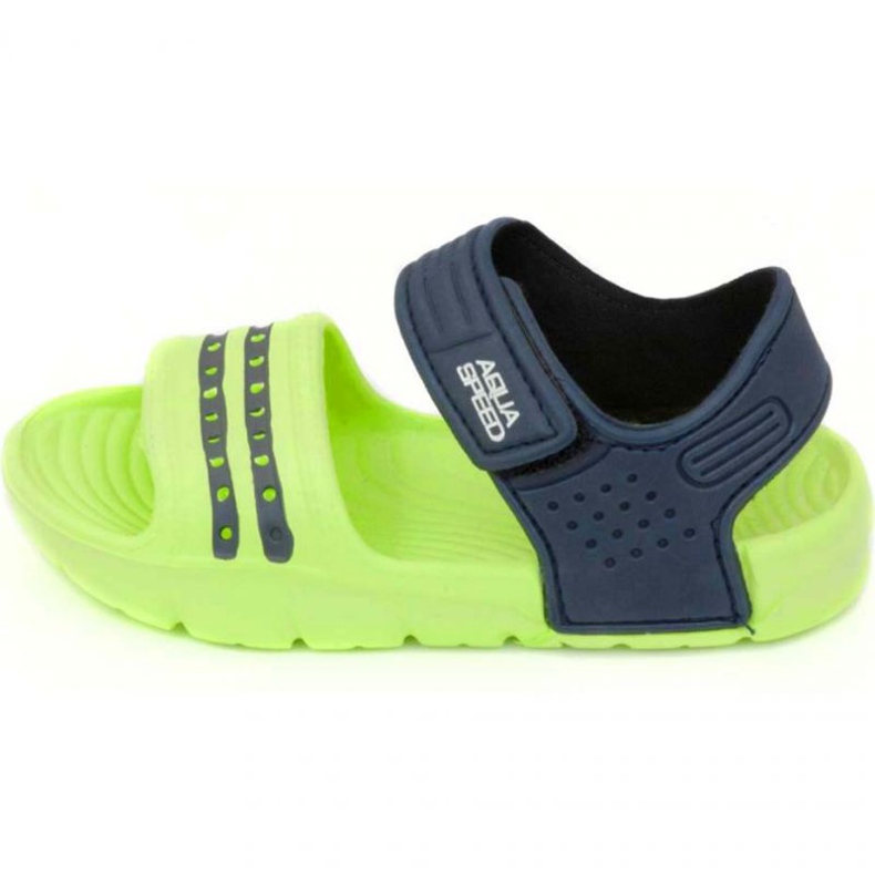 Aqua-speed Noli sandals, green and navy blue, col. 84 Aqua-speed Noli sandals, green and navy blue, col. 84